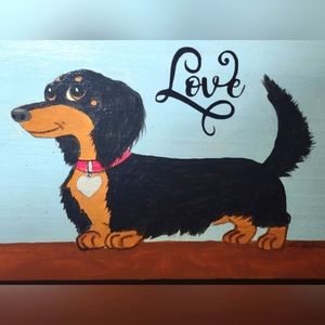 Dachshund plaque